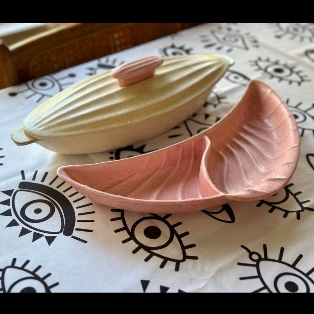 SALE 🌸 Vintage atomic chip and dip set